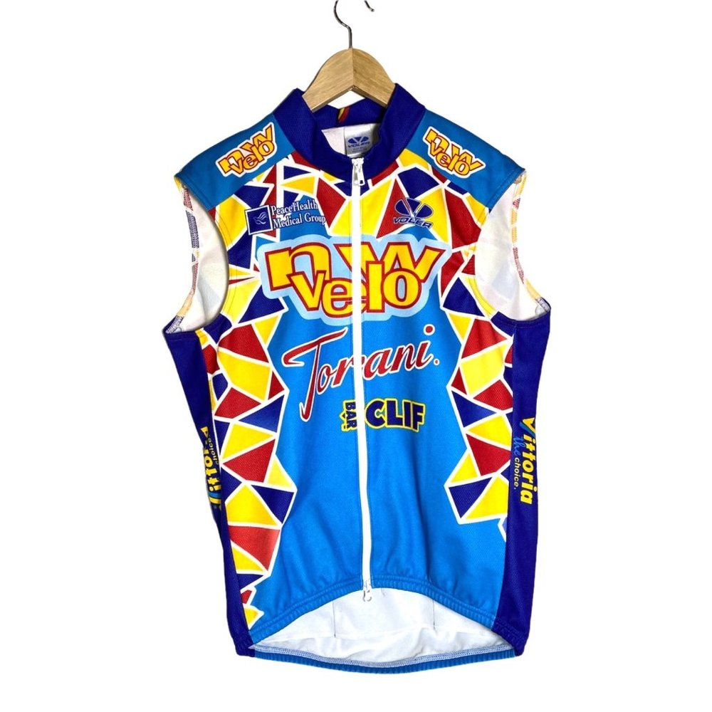 4/$25 Voler USA Windtex Cycling Team Vest Jersey‎ Jacket Full Zipper Size Large